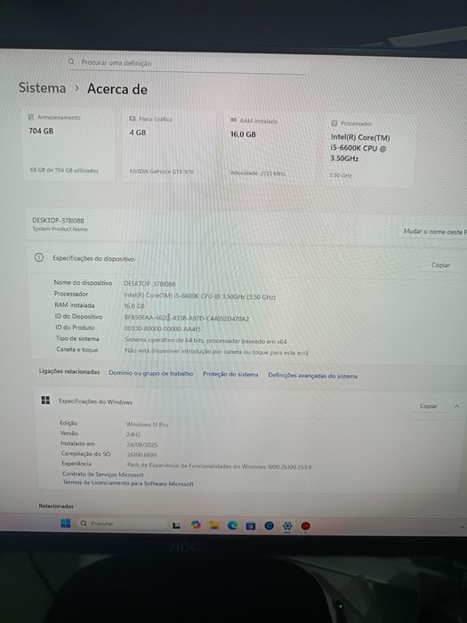 Desktop ASUS i5 6600k 3.9 GHz Turbo
Process