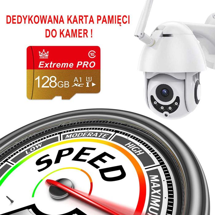 Karta microSD 128GB Extreme PRO dedykowana do kamer DETAL / HURT