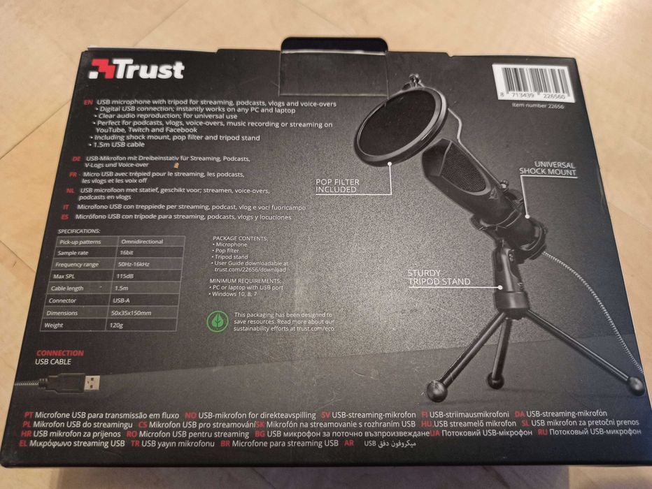 Nowy Mikrofon TRUST GXT 232 Mantis