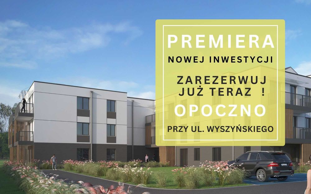 Nowe mieszkania | Wyszyńskiego | 50,40 m2 | balkon 15,5m2 | Nowa inwestycja | Zarezerwuj