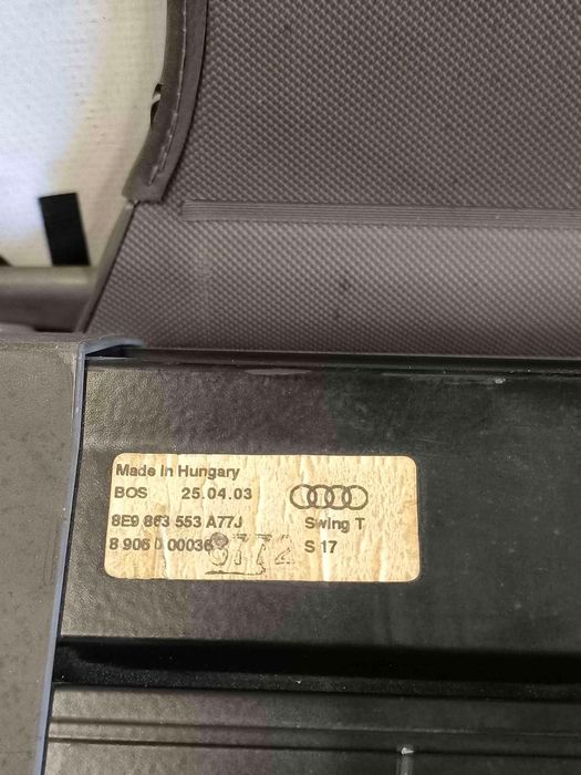 Chapeleira / Tampo da Mala AUDI A4 B7 8E9863553A77J (OEM) | 8906000036 (OEM)