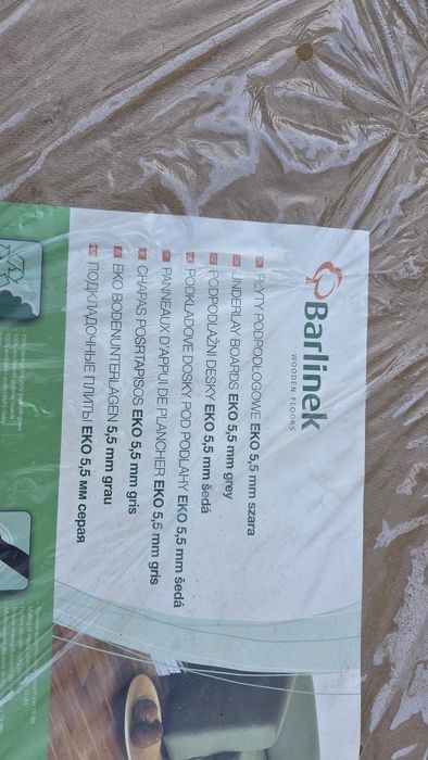 Podkład podłogowy płyta Eko 5.5 mm 6.99m2 Barlinek