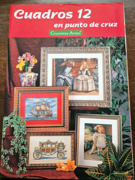 2 Revistas de Quadros em Ponto Cruz da Creactiones Artime em Espanhol