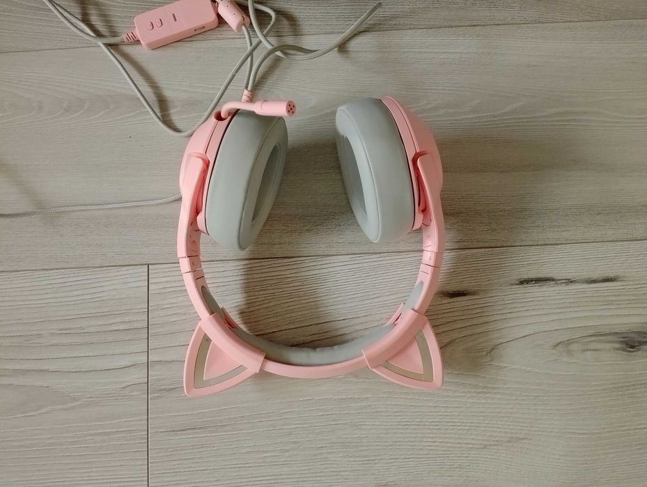 Słuchawki gamingowe z mikrofonem,  uszkodzone