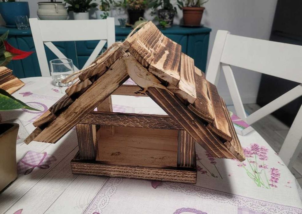 Karmnik dla ptaków budka dekoracja ogród taras dom