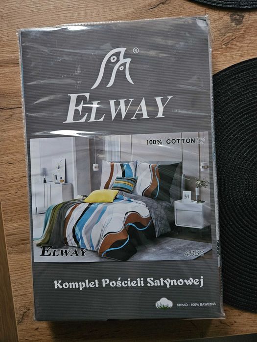 elway komplet pościeli satynowej 100 % bawełna 160x200