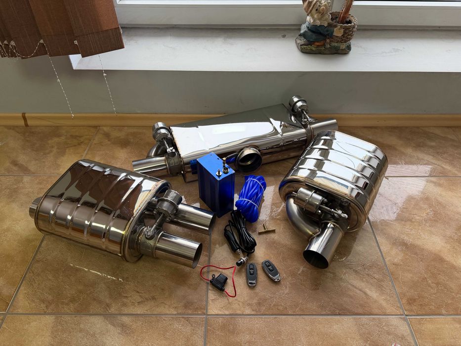 Глушитель банка банки вихлопу на вихлоп із вакуумною заслонкою