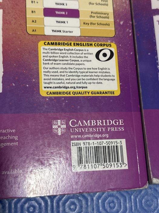 Livros Cambridge Think workbook 2 e Student’s book 2