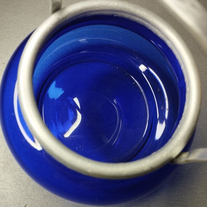 Большие блюда, ручки, цветное стекло, почти новые