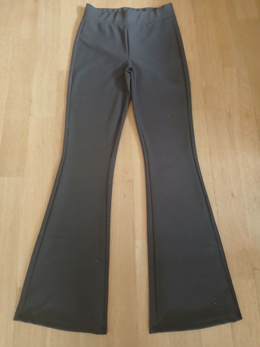 Spodnie S SINSAY brązowe poszerzane dołem  super