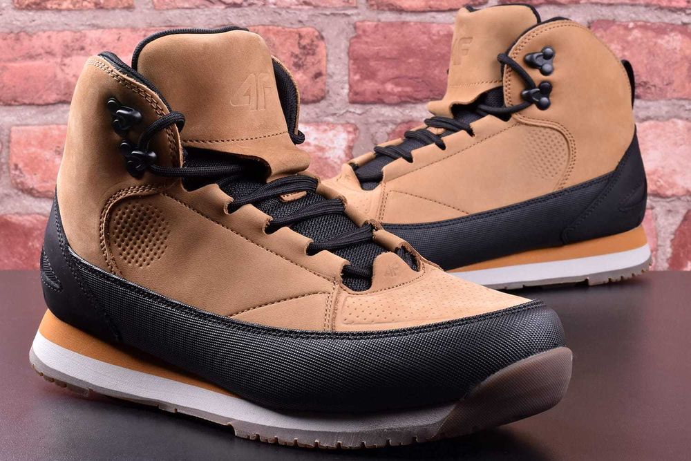 Buty Męskie Zimowe 4F Hiker skórzane FWINM011 82 - 45 [WYSYŁKA 24H]