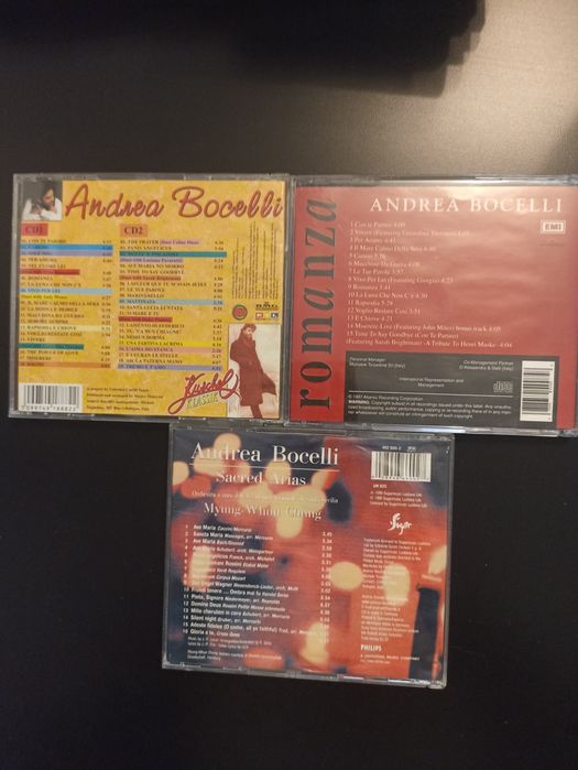 Andrea Bocelli zestaw trzech CD
