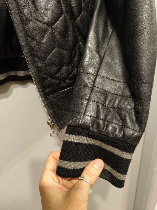 Коротка шкіряна куртка (натуральна шкіра) XS