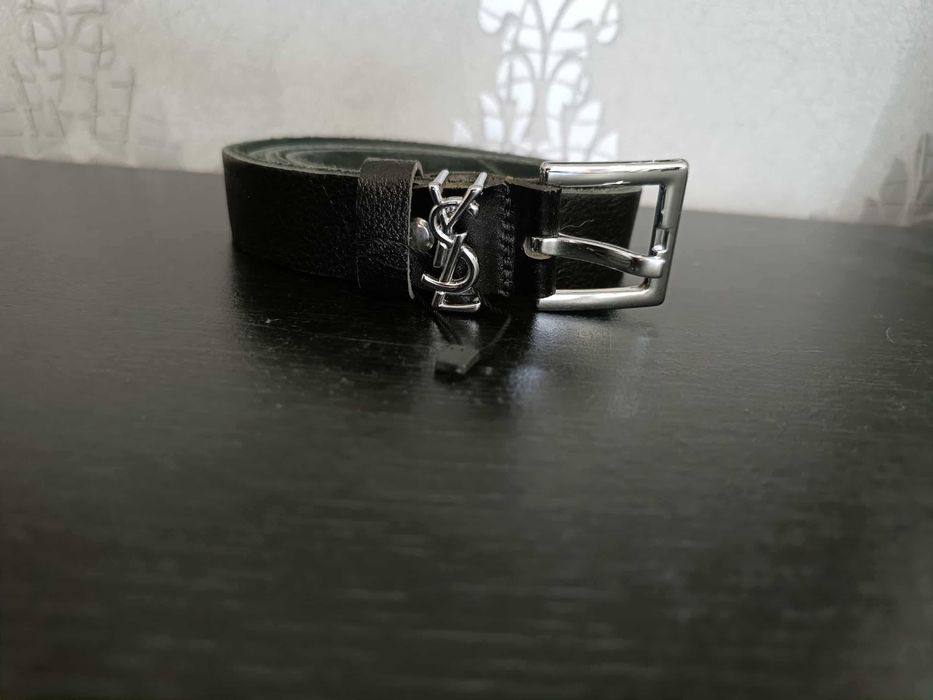 Pasek skóra naturalna klamra metalowa