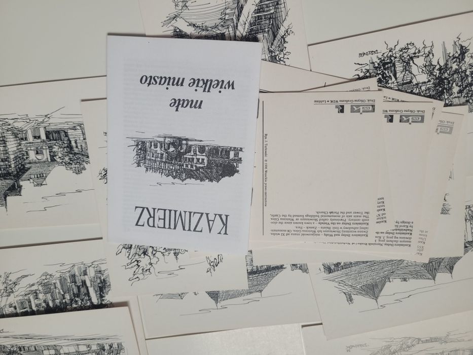 Pocztowki Kazimierz Dolny grafiki Józef Tarłowski