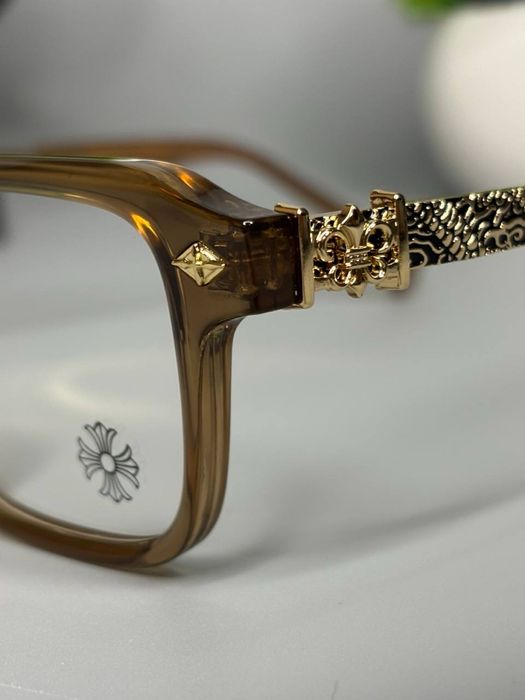 Окуляри Chrome Hearts. Amber&gold