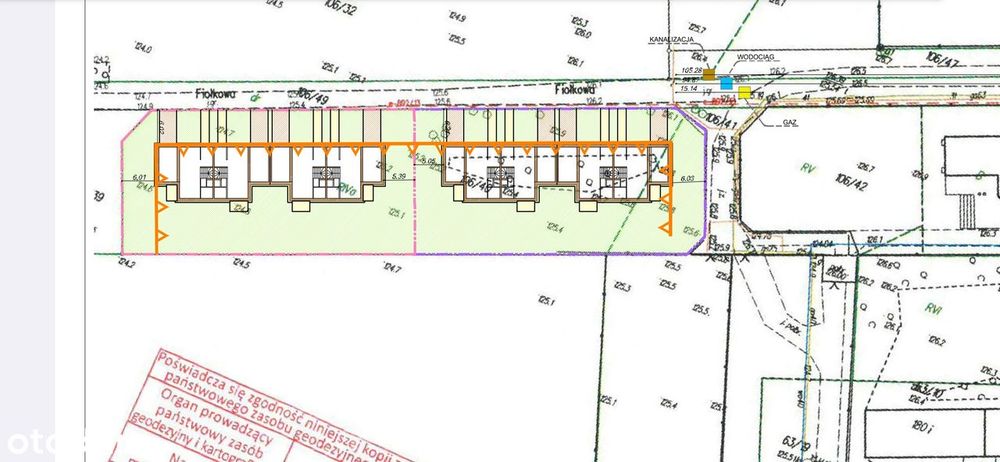 Działka pod 8 lokali mieszkalnych