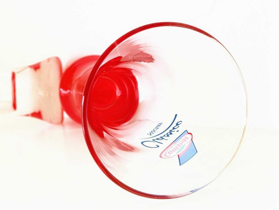 Par copos vintage vidro coleção Compal Clássico Néctar