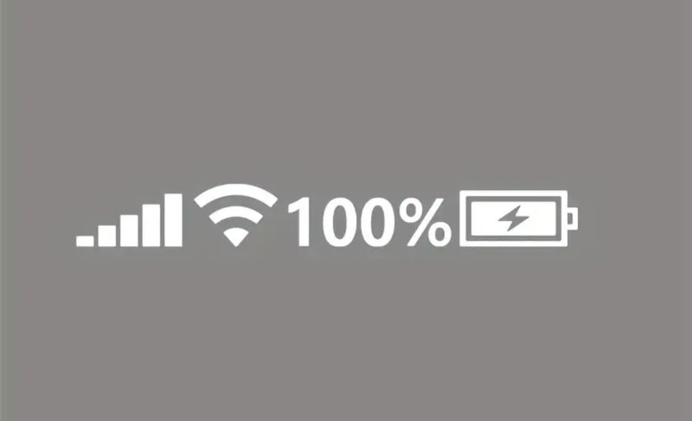 WIFI zasięg Telefon Bateria - 48cm x 8cm - naklejka na szybę samochodu