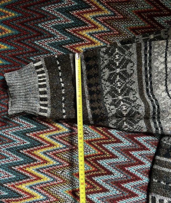 Vintage Sweter Made In Italy z wzorami Fair Isle Retro