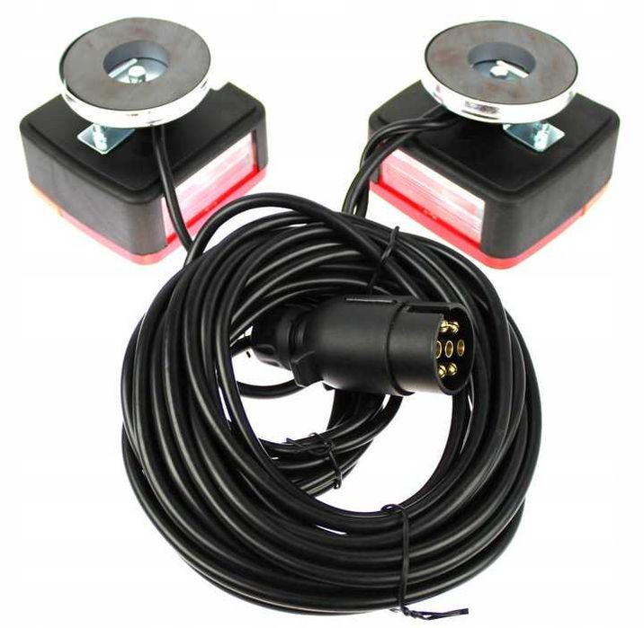 Lampy Tylne Na Magnes Zestaw 12/24V Przyczepy CE