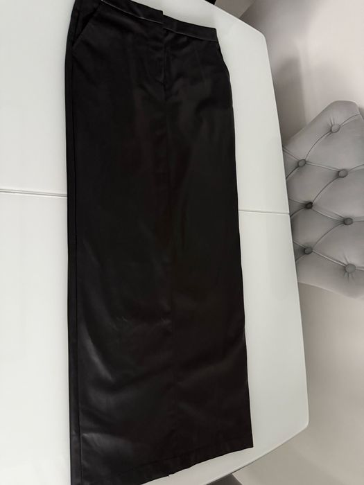 Шкіряна спідниця максі zara xc