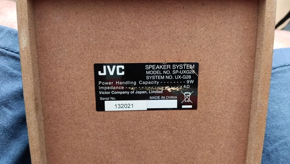 Colunas JVC SP-UXG28