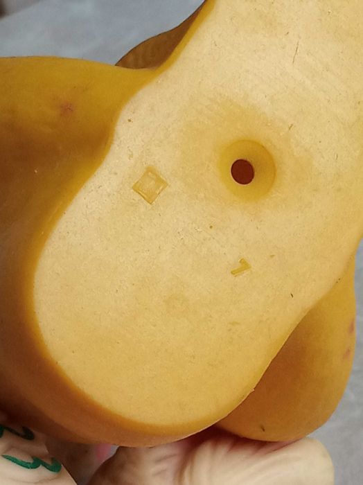 Советские игрушки резиновые пищалки: петушок, обезьянка