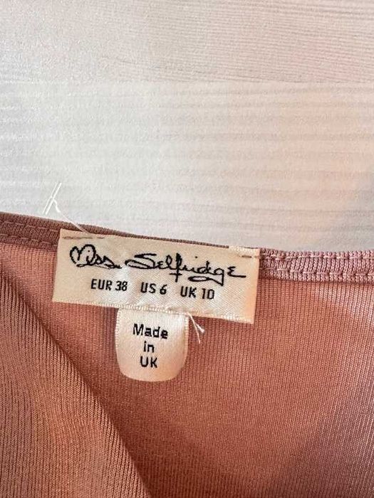 Pudrowo-różowy kombinezon miss selfridge 38 M brudny róż pink jumpsuit