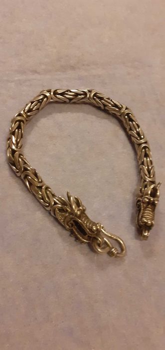pulseira de prata ( Retrô Dragão)