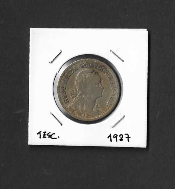 Moeda de 1 Escudo. Portugal 1927