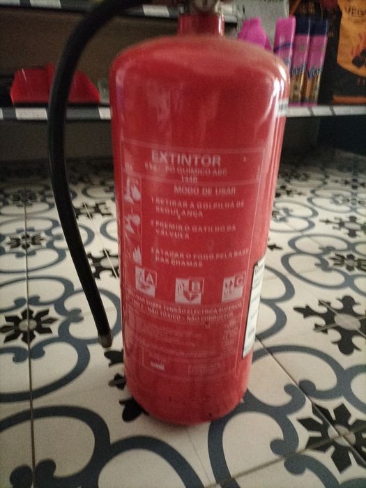 Extintore sem manutenção