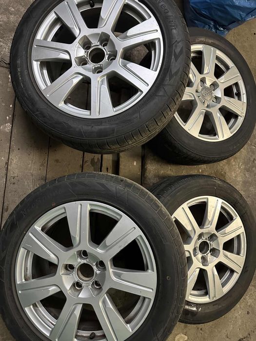 Alufelgi 5x112 17 audi na oponach letnich.