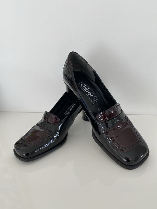 OKAZJA- Lakierki  damskie -  czarne/ Gabor 39