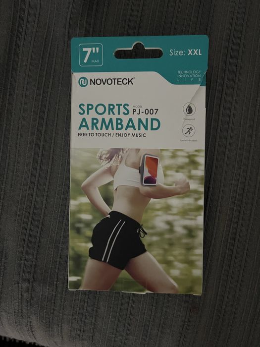 Banda de corrida para colocar o telemóvel no braço