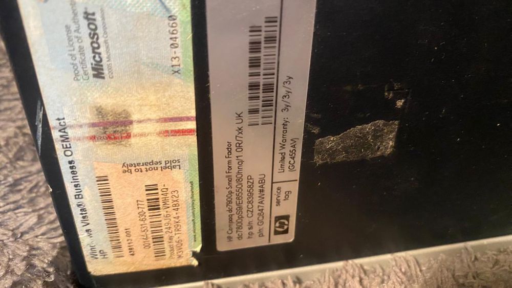 Компьютер HP Compaq dc7800p Small Form Factor