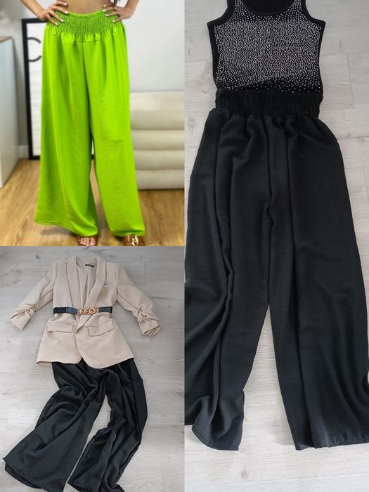 Dod. do jab. Spodnie dzwony letnie nowe b.metki uni na S M L XL