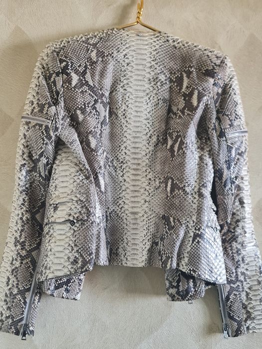 Куртка кожаная кожа питон