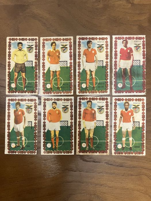 Cromos caramelo do Benfica dos anos 70