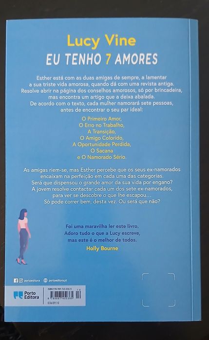 Livro NOVO " Eu tenho 7 Amores" de Lúcia Vine