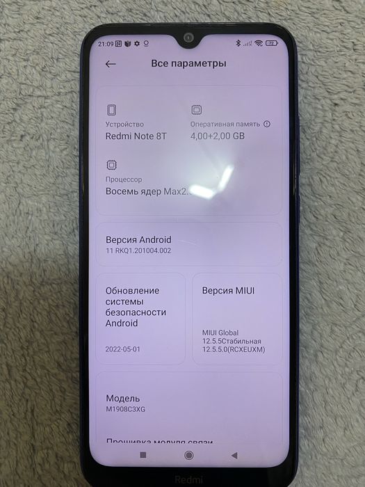Xiаomi redmi not 8 t 6/128
