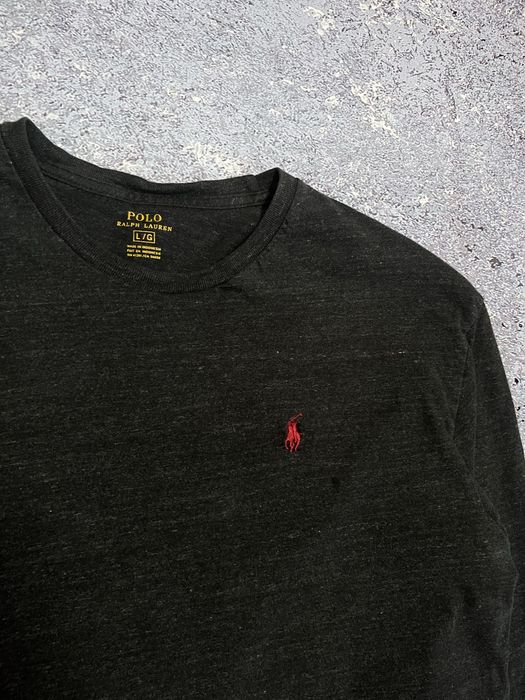 Серая премиальная кофта лонгслив мужской Polo Ralph Lauren (Оригинал)