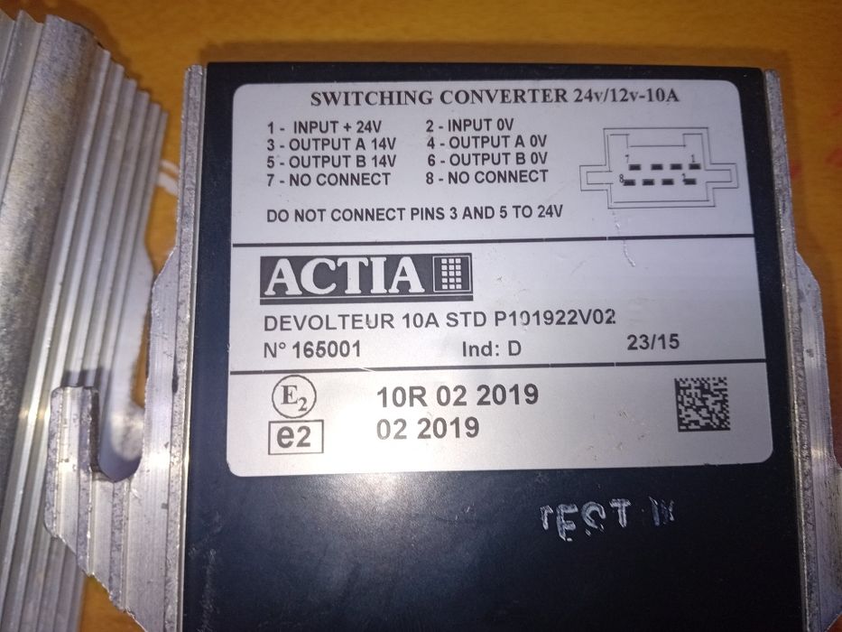 Conversores 24v/12 Dc to Dc vários