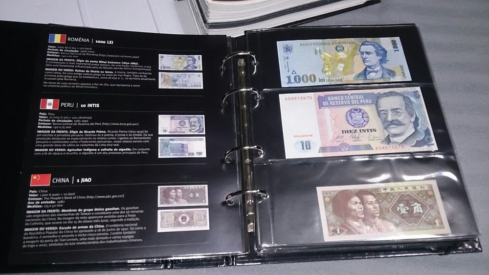 Notas e Moedas do Mundo