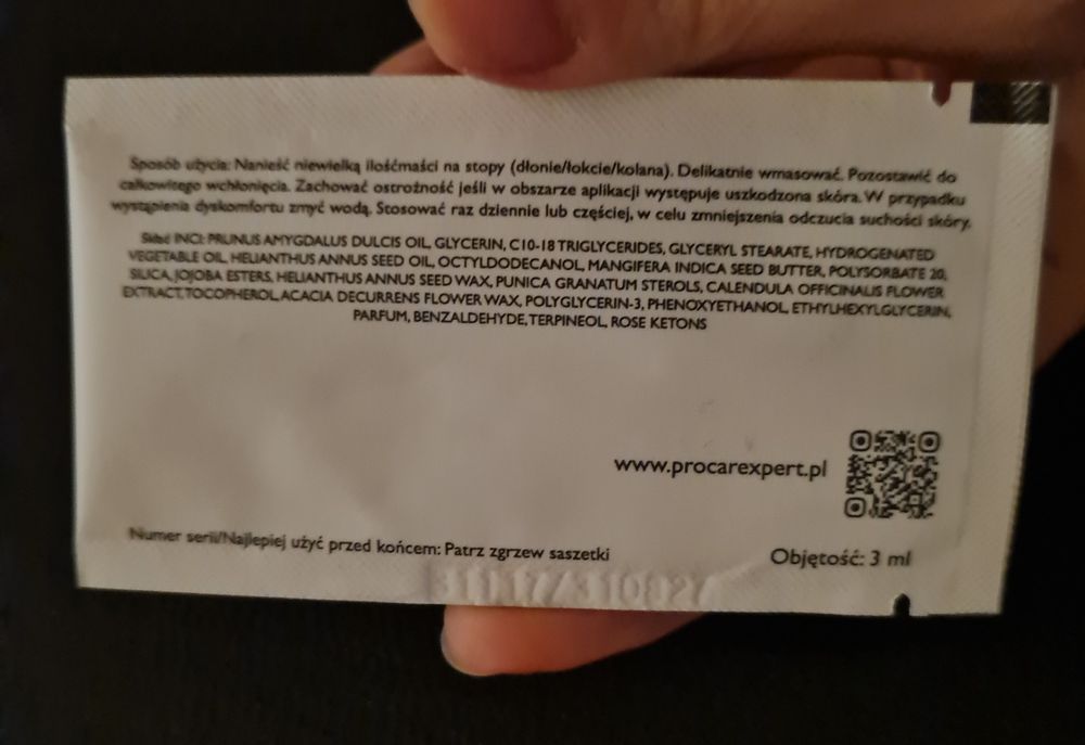 Procarexpert peeling podologiczny złuszxzający i maść na pękaj. pięty
