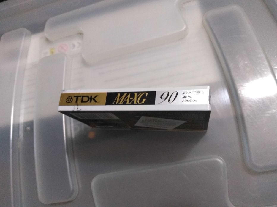 Cassetes de áudio VINTAGE, TDK MA-XG 90, NOVAS!