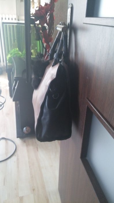 Torebka teczka A4 brąz skóra ekologiczna