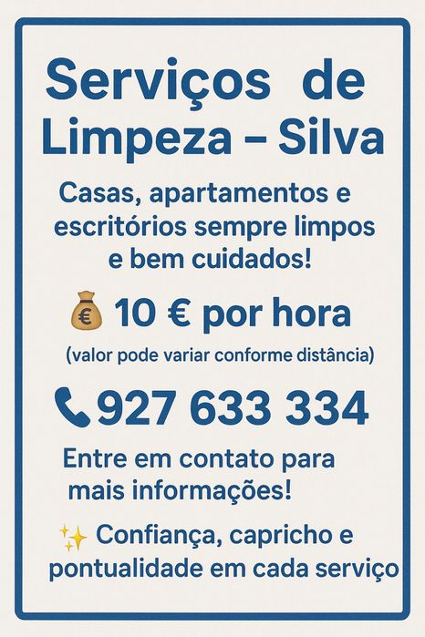 Limpeza Particular Qualidade • Confiança • Profissionalismo