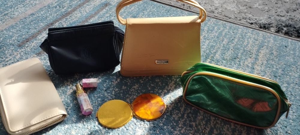 Gucci, clinique., torebka ,kosmetyczki itp