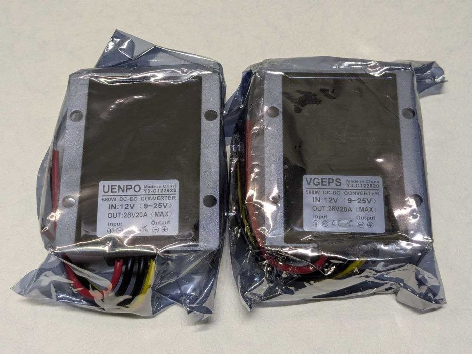 DC-DC IP68 повышающий преобразователь 12-28V 560W 20A